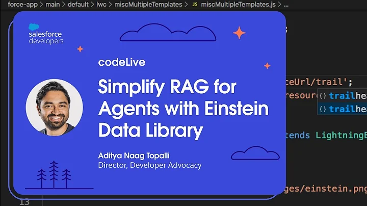 codeLive: Simplify RAG for Agents with Einstein Data Library