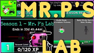 Piggy Roblox Mr. P's Lab Event Daily Quests New Skins New Traps