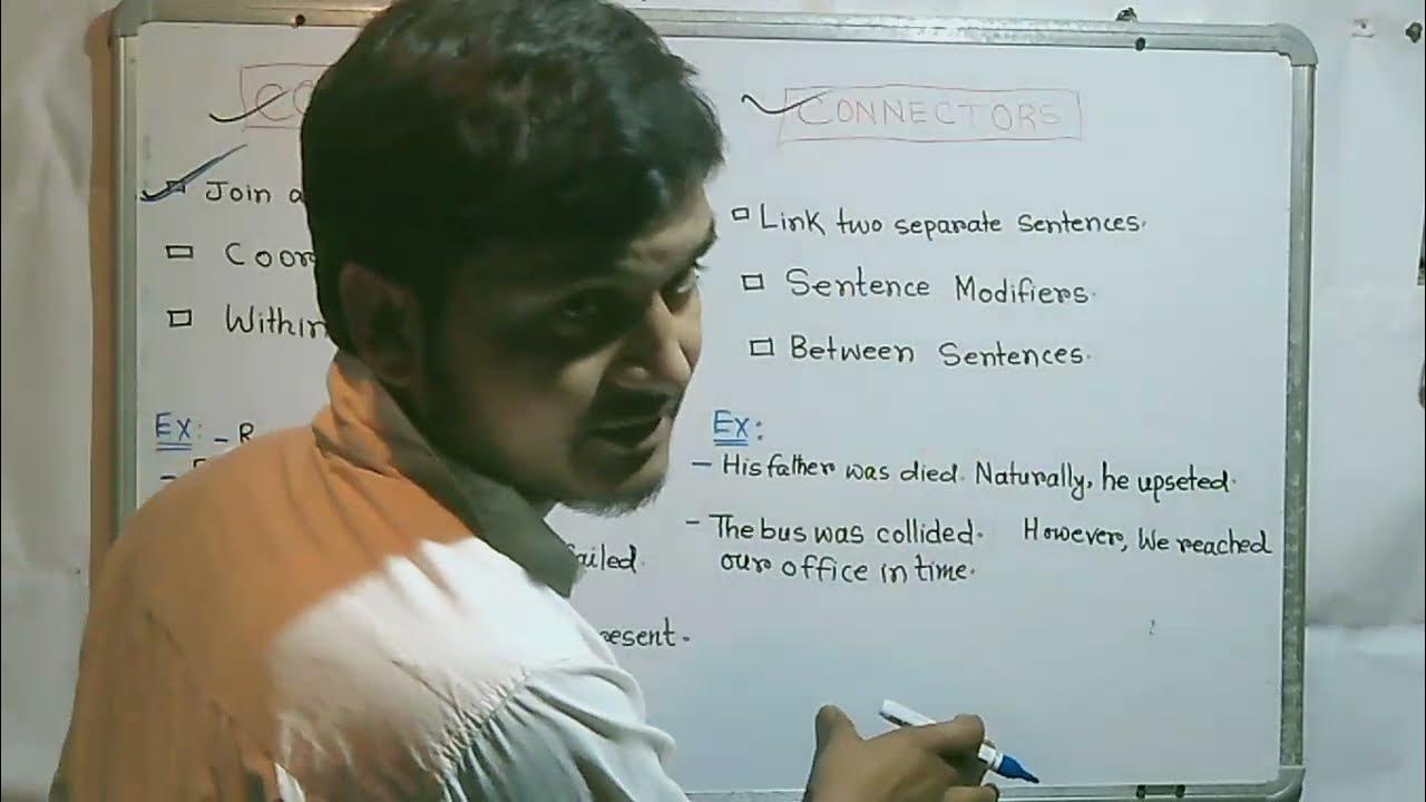 difference between connectors and conjunctions. YouTube