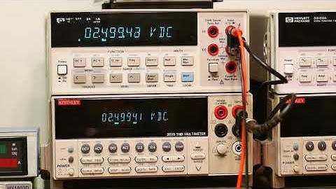 #524 Checking Calibration of Two 6.5 Digit Meters