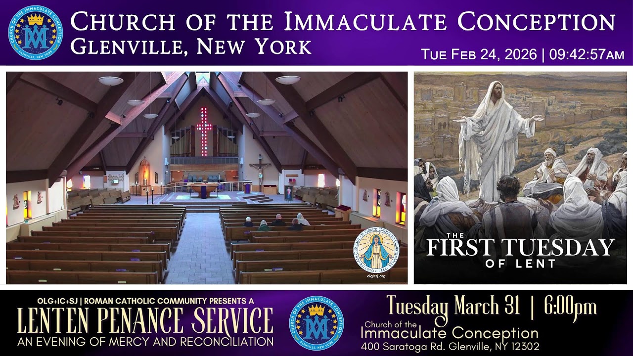 IC | 1st Tuesday of Lent | Feb 24 @ 9am