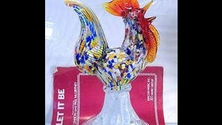 Large Murano Glass Rooster