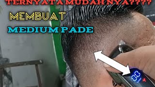 POTONGAN MEDIUM PADE TUTORIAL HAIRCUT @Dino haircut 💈 28 Mei 2024