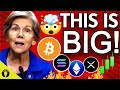 Big crypto news bitcoin bounce billions coming into crypto  elizabeth warren btc mining fud