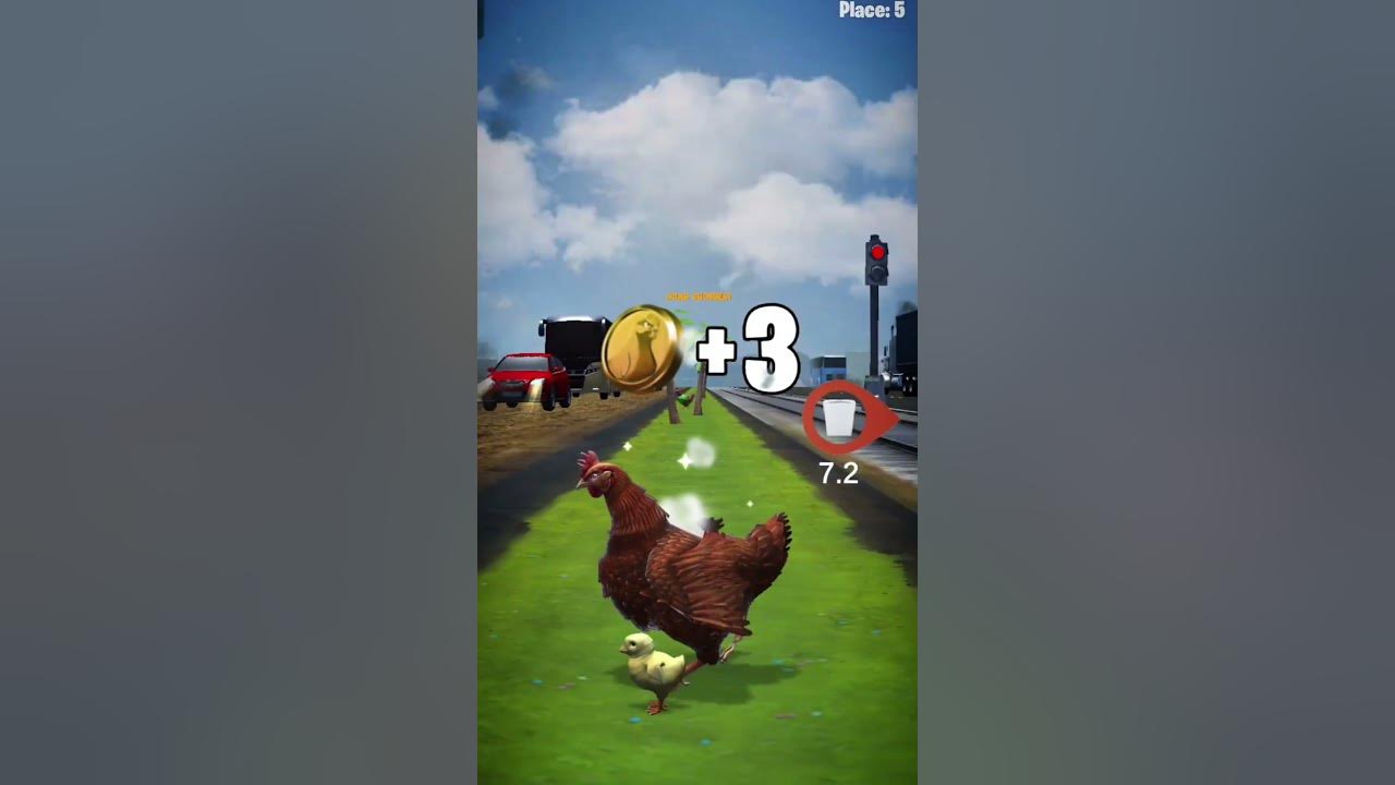 chicken road crossing game shorts YouTube