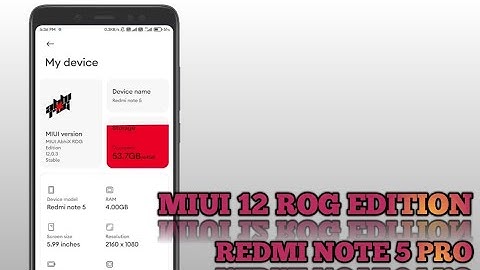 AbhiX ROG Edition Stable 12.0.3 Redmi Note 5 Pro