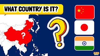 Guess The Country On The Map - ASIA | Geography Quiz | Quiz Show