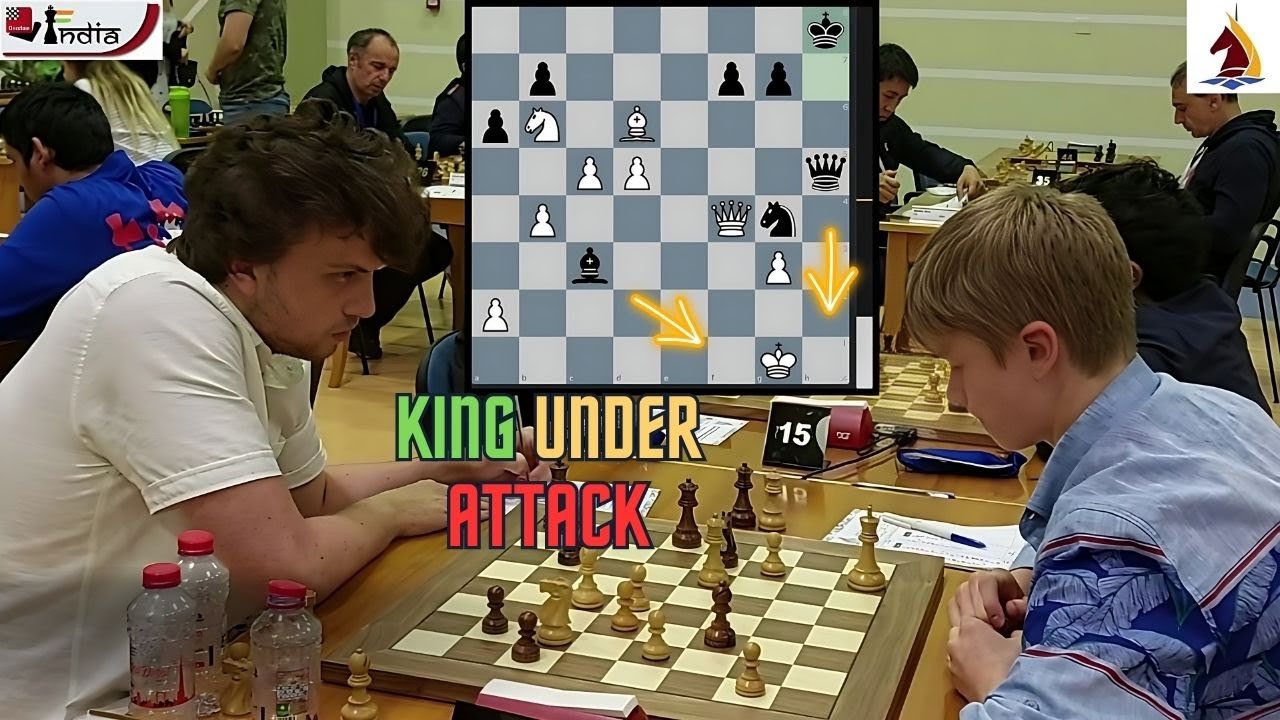 Volodar Murzin vs Hans Niemann, A missed King hunt