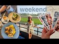 summer weekend vlog! nights alone, grocery haul &amp; horse races (we lost lol)