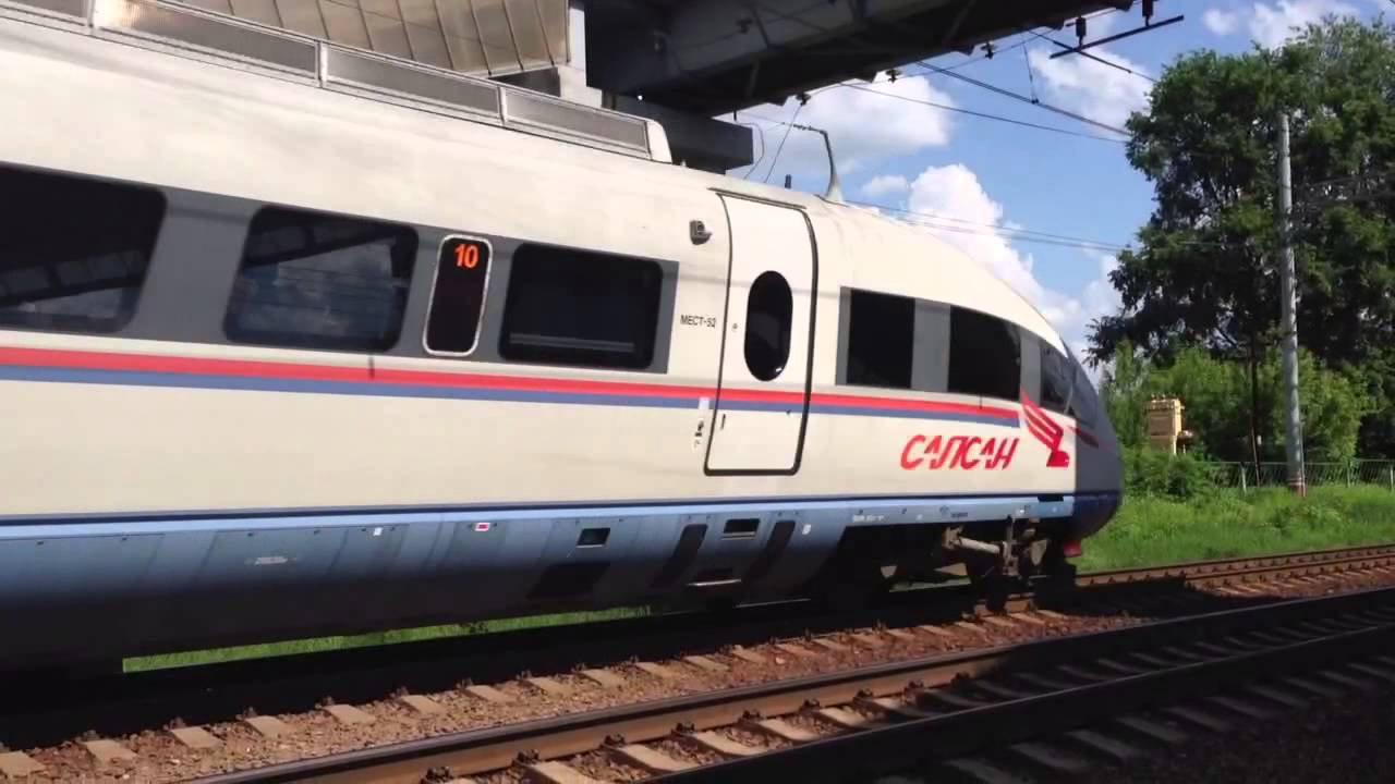 Сапсан сбил машину