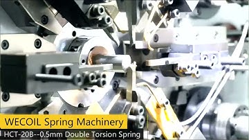 Double torsion spring,cnc spring coiling machine, cnc spring forming machine,camless spring machine.