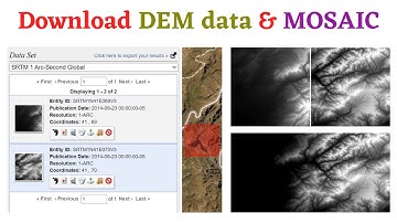 Download free DEM data & Mosaic in ArcGIS/ArcMap
