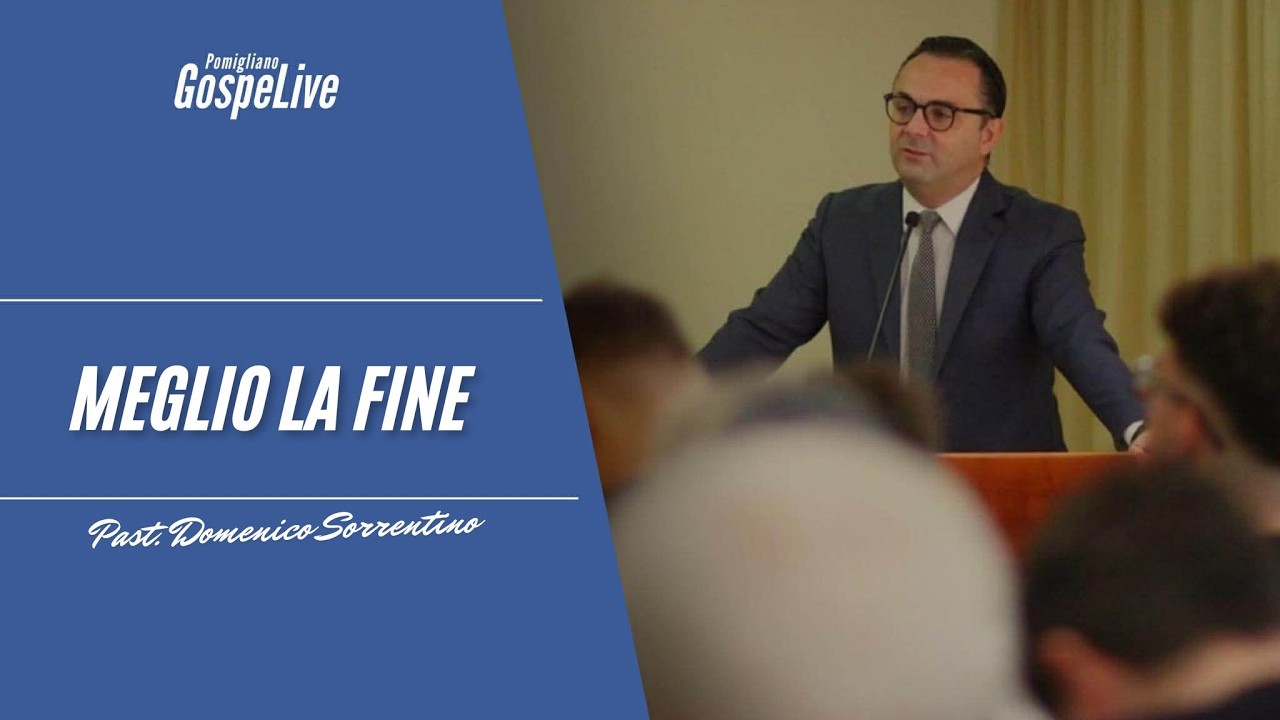 Meglio la Fine 🔴Live col Past. Domenico Sorrentino