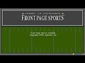 Front page sports football gameplay pc game 1992