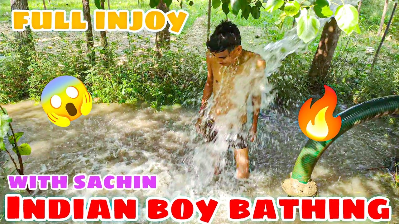 Indian boy bathing vlog tubewell swimming full fun// 8679073968//🔥😱// Content me//