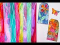 Making Painty/Collage Papers #2 - Scraping Paint