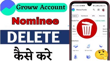 How to remove nominee from groww app | How to remove nominee from groww app?