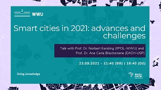 Data Talks #1 - Smart Cities in 2021: advances and challenges
