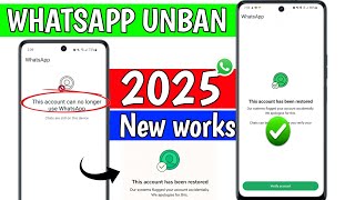 This account cannot be longer use Whatsapp New solution 2025 | Whatsapp unbanned Fix process 100%