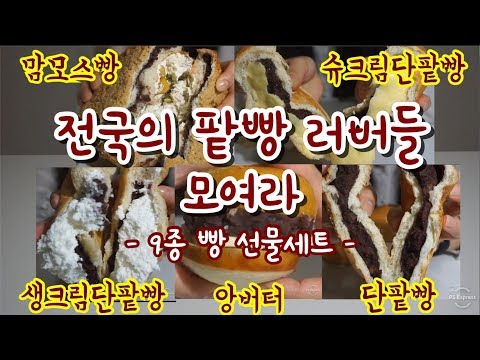 전국의 팥빵 러버들 다모여! - 단팥빵 맛집 9종+@ 선물세트 / 졸지에 먹방 / ASMR / 구인라 :Kooinla