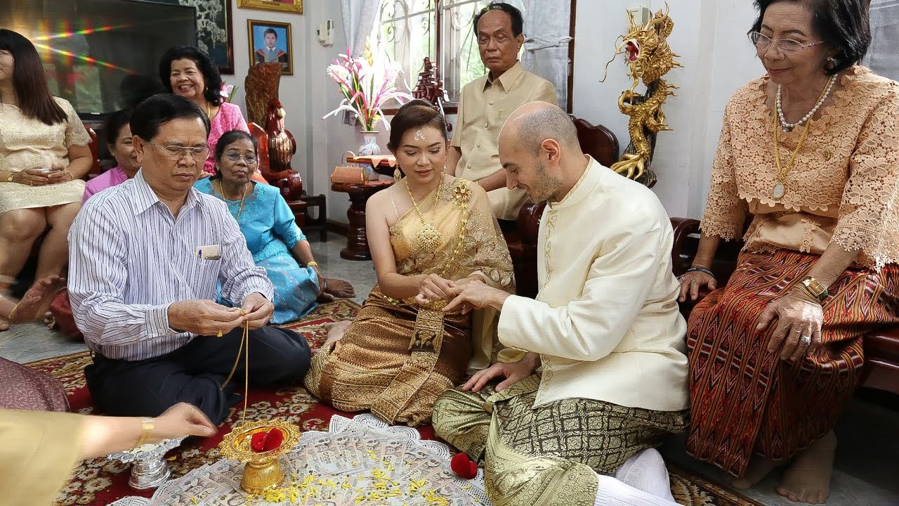 The Traditional Thai  Wedding  Ceremony  YouTube