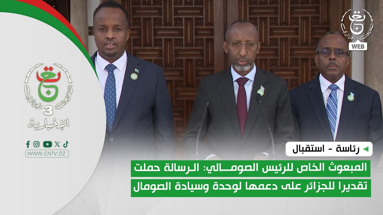 استقبال | المبعوث الخاص للرئيس الصومالي: الرسالة حملت تقديرا للجزائر على دعمها لوحدة وسيادة الصومال