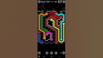 How To Solve Flow Free Hexes Scattered Pack Level 103 11x11 Board Walk Through Solution Walkthrough