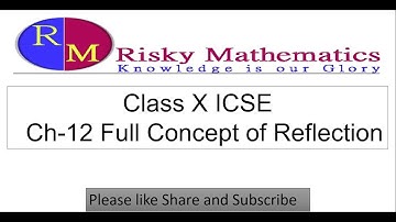 Reflection Class 10 Maths | Reflection of a point in a line, Origin & Invariant points | BY KGSharma