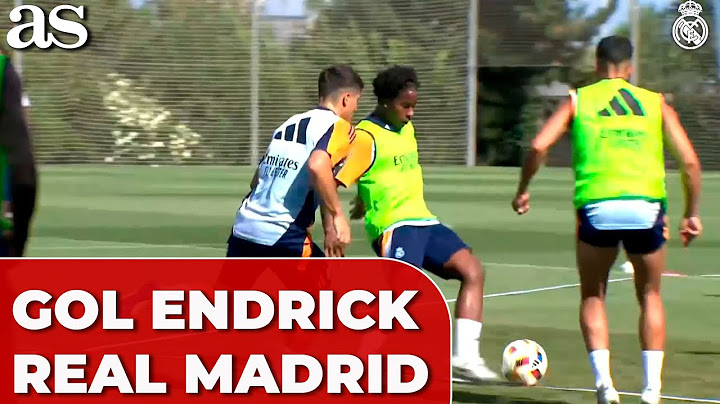 El primer gol de ENDRICK como jugador del REAL MADRID antes de la gira por EE UU del Madrid