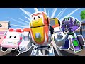 SUPER ROBOT helps the AMBULANCE against EVIL ROBOT! - Transformer Robot Car  Epic Battle