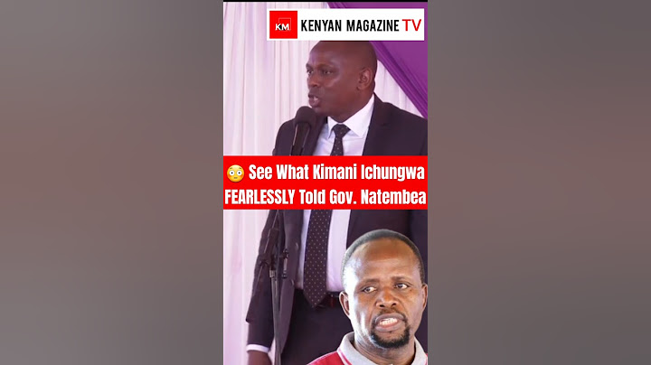 Angry Kimani Ichungwa on Governor George Natembeya's neck over Abductions and Killings of Kenyans