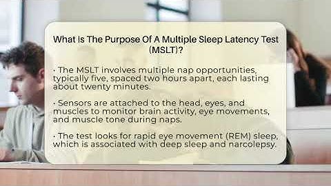 What Is The Purpose Of A Multiple Sleep Latency Test (MSLT)? - Sleep Apnea Support Network