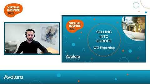 Selling into Europe with Avalara VAT Reporting