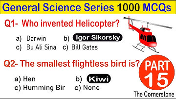General Science Series 15, The Cornerstone, SPSC, JEST, HST, Railway, SIBA, PPSC, CSS, GAT