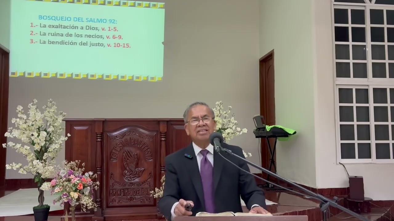 Salmo 92: EL CANTO DEL JUSTO || Pastor Miguel Núñez 🇲🇽 