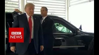 Trump Kim summit: Both leaders are in place - BBC News