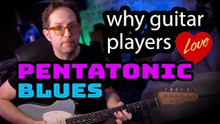 Why guitar players LOVE the pentatonic scales for the blues. Is it the perfect scale? Lesson  EP508