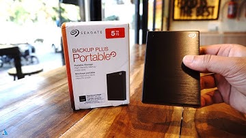 Seagate Backup Plus Portable 5TB hard drive review and Unboxing!