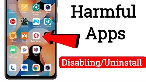 disabling/uninstall harmful application any android