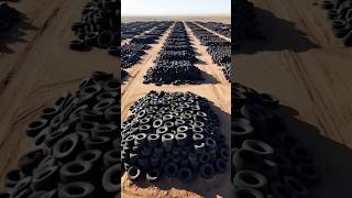 “The World’s Largest Tire Graveyard 😨 #shorts