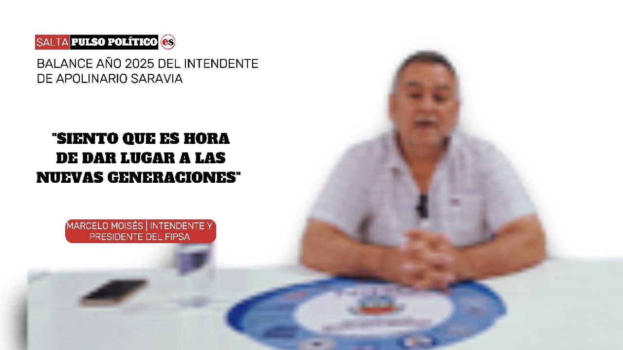 "VA LLEGANDO EL MOMENTO DE DAR PASO A LAS NUEVAS GENERACIONES": MOISÉS, INTENDENTE DE SARAVIA