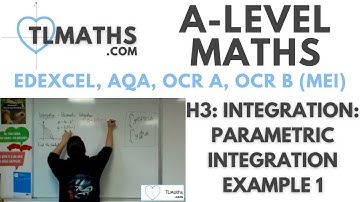 A-Level Maths: H3-19 Integration: Parametric Integration Example 1