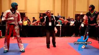 Ryan George v Raymond Daniels  Men's Sparring SemiFinals  2014 Battle of Atlanta