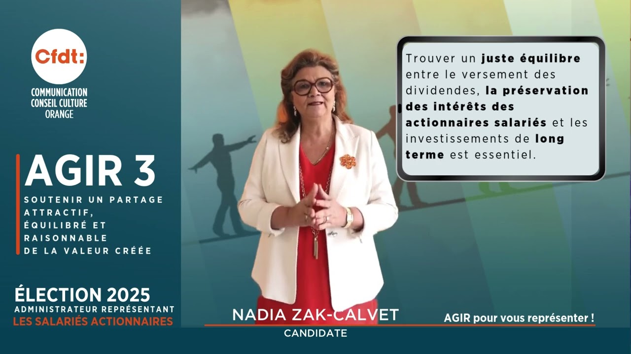 N°3 🗳 Élection Administrateur représentant les Salariés Actionnaires 🗳 chez Orange .
