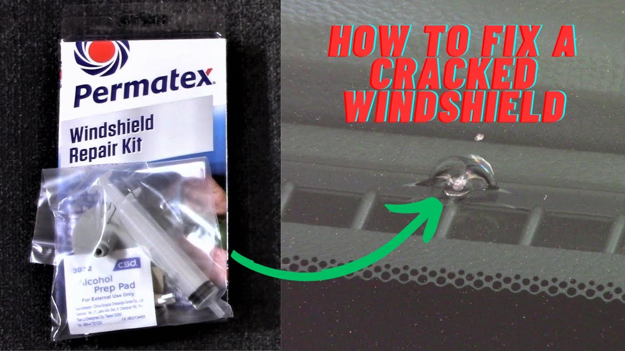 How to fix a crack in your car’s windshield with a Permatex kit YouTube