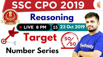 8:00 PM - SSC CPO 2019 (Tier-I) | Reasoning by Deepak Sir | Number Series