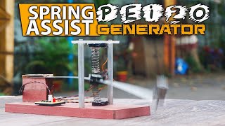 DIY Spring Assist Piezo Generator | Vibration Energy Generator