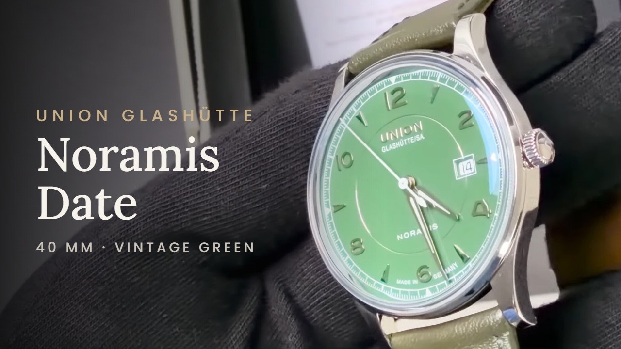 Union Glashütte Noramis Date — Vintage Green video