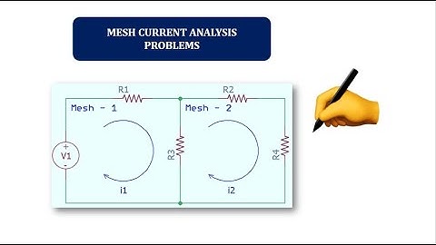Circuit Theory-Lecture 23 in Tamil || Mesh Current Analysis(Problems) || Loop Current Method