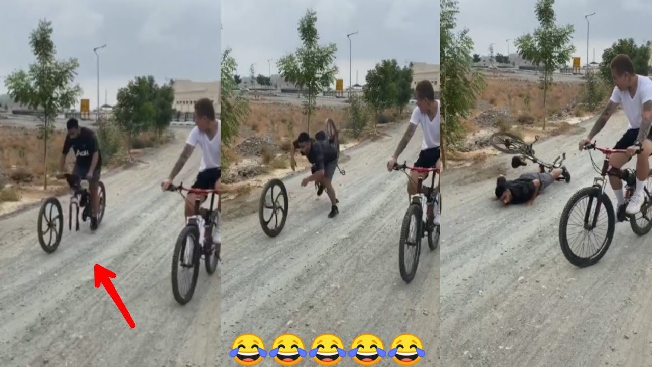 خفف العم الفلبيني الجوز عن دراجة بوشنب 😂😂😂ههههههههههههه😂😂😂 لا يفوتكم الضحك abduuu_21